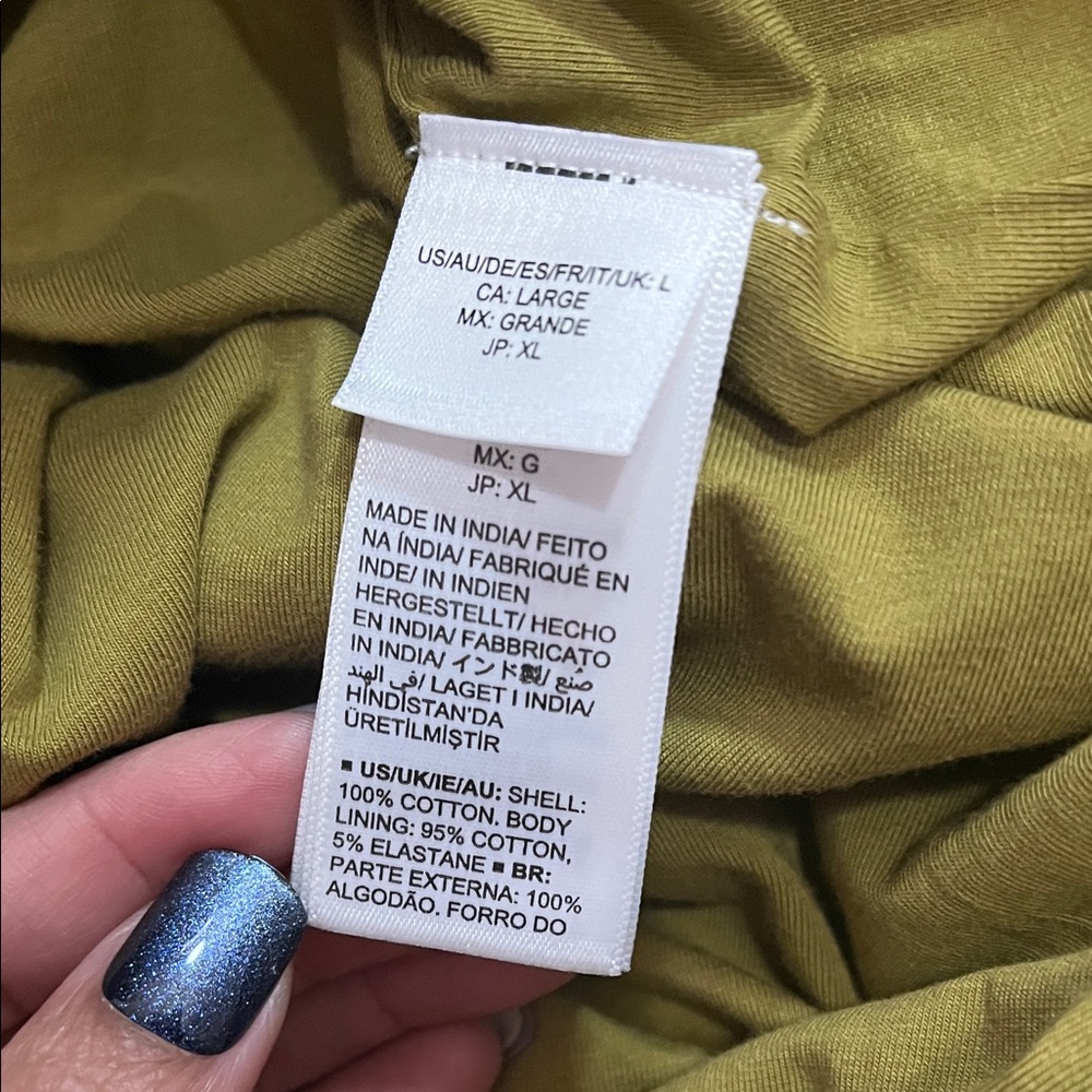 Elegant Olive Green Maxi Skirt - Picture 6 of 6